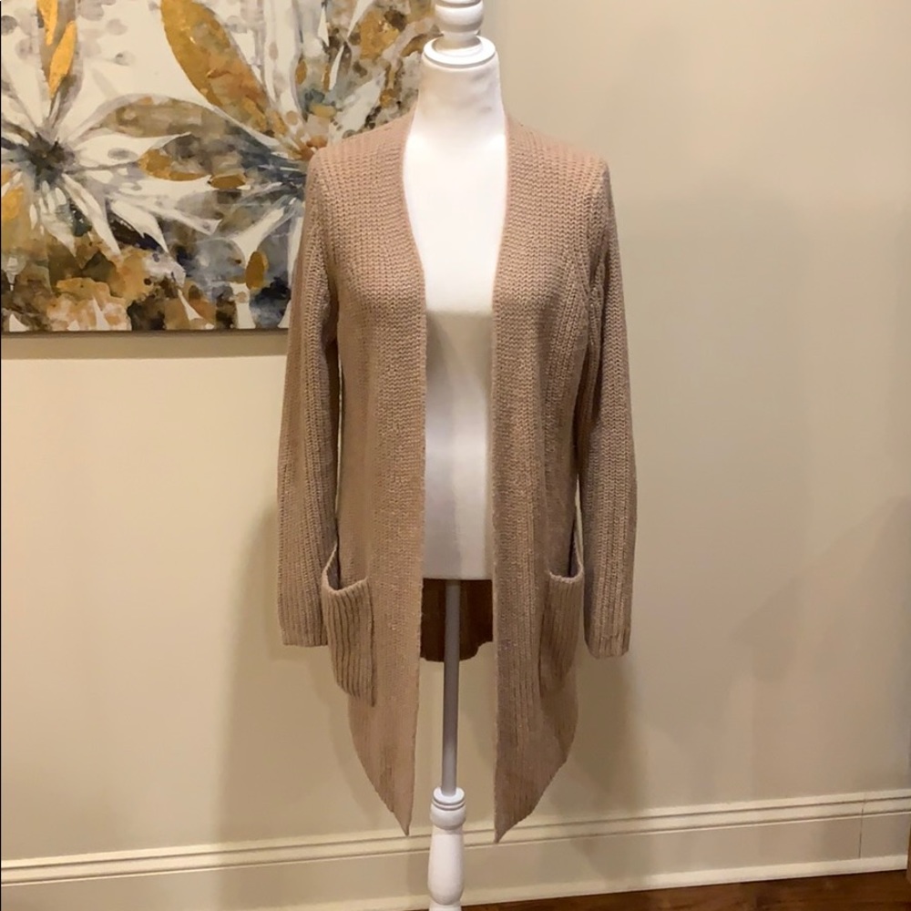 Ann Taylor Loft Camel Cardigan